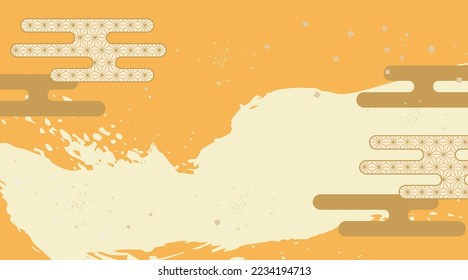 Fashionable Japanese pattern background pattern illustration