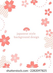 Fashionable Japanese style design background