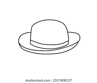Fashionable Ladies Hat Vector Art