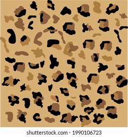Fashionable Leopard Seamless Pattern. Stylized Spotted Leopard Skin Background for Fashion, Print, Wallpaper, Fabric.
