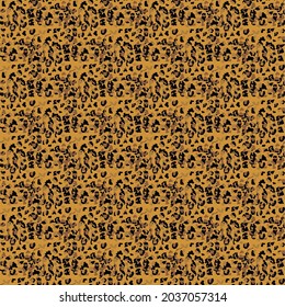 Modisch Leopard Seamless Muster. Stilisierter Leopardenhintergrund für Mode, Druck, Tapete, Stoff.