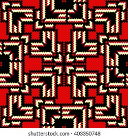 Fashionable modern seamless geometric pattern, a scarf in a bohemian style, rich glamor vector drawing.