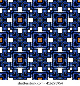 Fashionable modern seamless geometric pattern, a scarf in a bohemian style, rich glamor vector drawing.