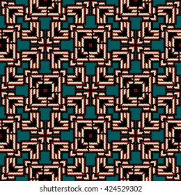 Fashionable modern seamless geometric pattern, a scarf in a bohemian style, rich glamor vector drawing.