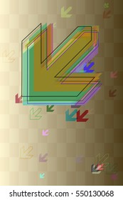 fashionable navigation vector background into party, billboard of emblematic result