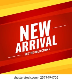 fashionable and new arrival sale template for web or retail store vector