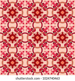 Fashionable pattern in the Arab style, seamless background, arabesque vector.