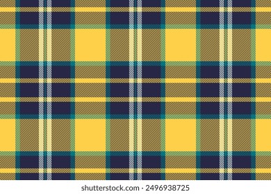 Modische Muster überprüfen Stoff, anmutige Textur Tartan Vektor. Loft nahtlosen textilen Hintergrund kariert in dunklen und bernsteinfarbenen Farbpalette.