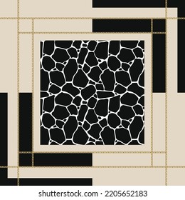 Fashionable pattern design for a scarf