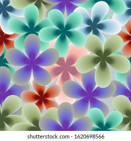 Fashionable pattern in flowers. Floral background for textiles

