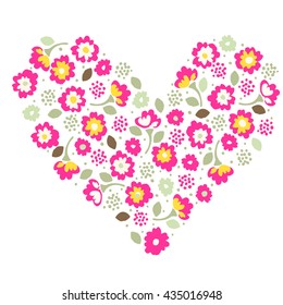 Fashionable pattern in small flowers. 