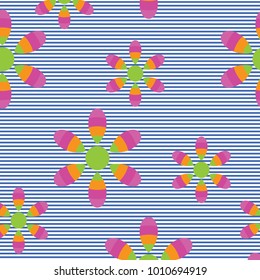 Fashionable pattern in small flowers. Floral background for textiles.