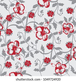 Fashionable pattern in small flowers. Floral background for textiles.