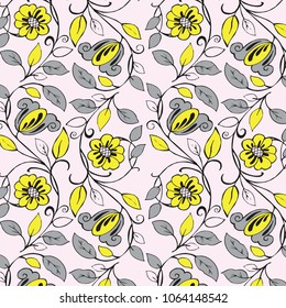 Fashionable pattern in small flowers. Floral background for textiles. Liberty style. fabric, covers, manufacturing, wallpapers, print, gift wrap.