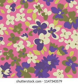 Fashionable pattern in small flowers. Floral background for textiles. Liberty style. fabric, covers, manufacturing, wallpapers, print, gift wrap.