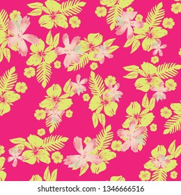 Fashionable pattern in small flowers. Floral background for textiles.