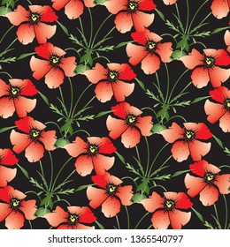 Fashionable pattern in small flowers. Floral background for textiles.