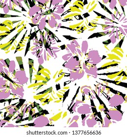 Fashionable pattern in small flowers. Floral background for textiles