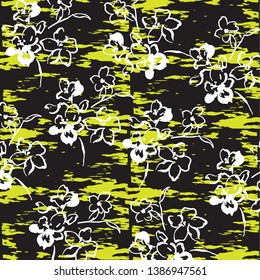 Fashionable pattern in small flowers. Floral background for textiles
