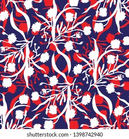 Fashionable pattern in small flowers. Floral background for textiles
