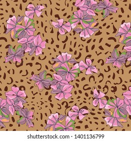 Fashionable pattern in small flowers. Floral background for textiles.