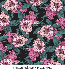 Fashionable pattern in small flowers. Floral background for textiles.