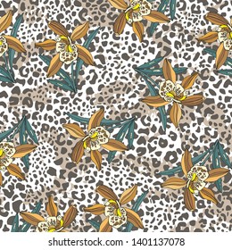 Fashionable pattern in small flowers. Floral background for textiles.