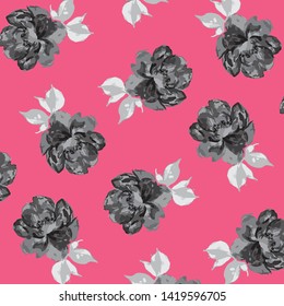 Fashionable pattern in small flowers. Floral background for textiles.