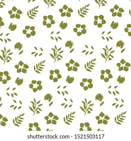 Fashionable pattern in small flowers. Floral background for textiles