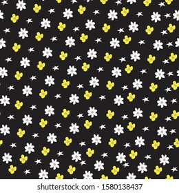 Fashionable pattern in small flowers. Floral background for textiles