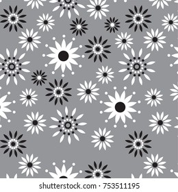 Fashionable pattern in small flowers. Floral background for textiles.