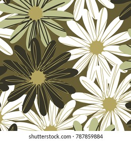 Fashionable pattern in small flowers. Floral background for textiles.