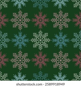 Fashionable print for gift wrapping, fabric, cover, social media stories New year vector illustration. 