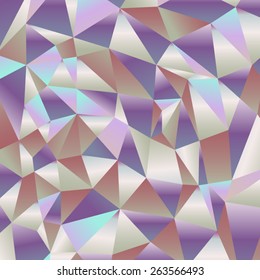 Fashionable retro background of shiny broken glass in the form of triangles.