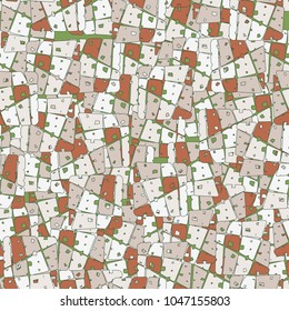 Fashionable seamless camouflage pattern consisting of broken into multi-colored fragments of squares. For clothes, things and backgrounds.