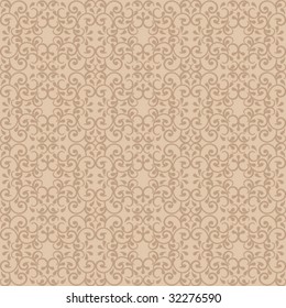 Fashionable seamless pattern in neutral colors. 12-inch repeat.
