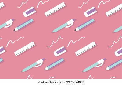 Fashionable seamless stationery background pattern
