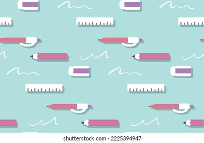 Fashionable seamless stationery background pattern