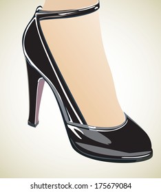 Fashionable shoes.
