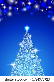 Fashionable and simple Christmas tree background