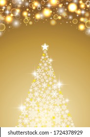 Fashionable and simple Christmas tree background