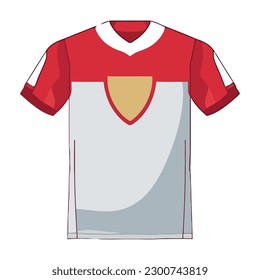 Fashionable sporty shirt uniform icon isolated