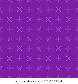 Fashionable stars and flowers. Purple. Great background. Abstract fabric fashion graphics.