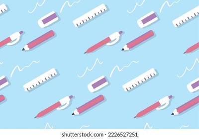 Fashionable stationery, cute color background pattern