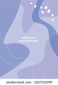 Modische, stilvolle Vorlagen mit abstrakten Formen und Linien in Pastellfarben. Neutraler Hintergrund im minimalistischen Stil. Moderne Vektorgrafik