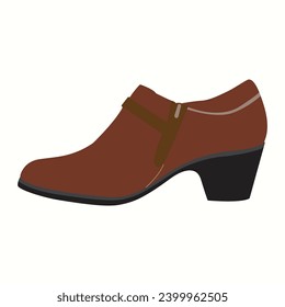 Fashionable stylish woman heel shoes vector icon eps