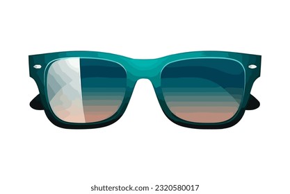 Fashionable sunglasses frame modern elegance in summer icon