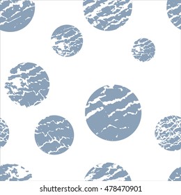 Fashionable texture geometric seamless pattern in blue tones. Vector illustration.