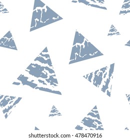 Fashionable texture geometric seamless pattern of triangles. Vector illustration.