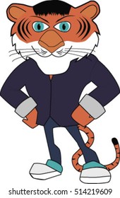 Fashionable tiger